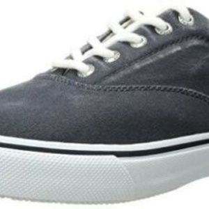 Sperry Mens Salt Washed Striper LL CVO Canvas Navy
